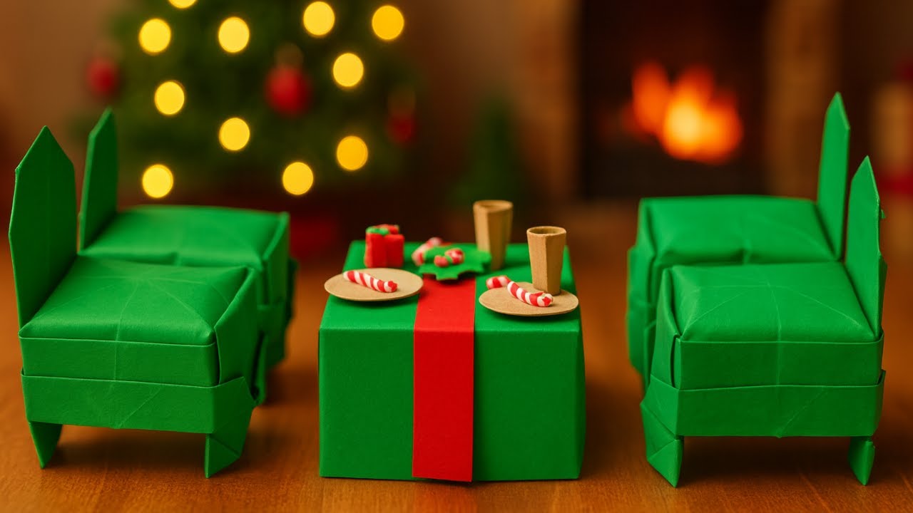 You Won’t Believe This Is Paper and its too Cute | Miniature Chair and Table DIY