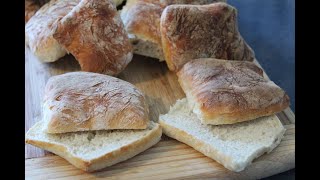 Ciabatta chrupiąca i delikatna w środku najlepszy przepis :-)