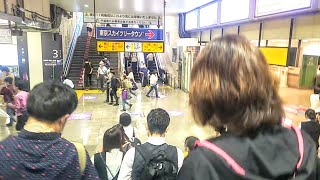 《乗り換え》錦糸町駅、JR総武線快速から中央・総武線(各停)へ。 Kinshichō