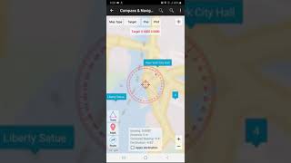 Measure angles (bearing) and distance. screenshot 2