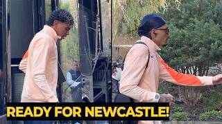 Lamine Yamal, Raphinha and the Barcelona team have ARRIVED in England for Newcastle