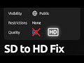 YouTube Shorts Not Uploading in HD | SD to HD Fix (2026)