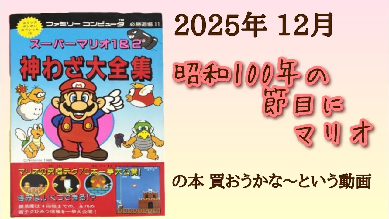 昭和100年の節目に！懐かしのマリオ！！