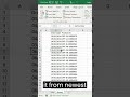 How to Sort in #microsoftexcel the quickest way!