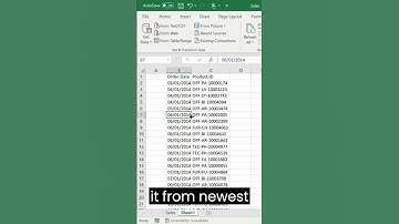How to Sort in #microsoftexcel the quickest way!