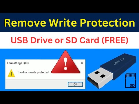 How To Remove Write Protection From USB Flash Drive or SD Card | 2 Simple & Quick Methods