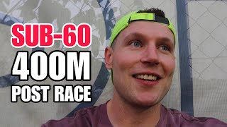 I Ran 400m in 56.95 Seconds (Sub-60) at 34 Years Old & This is How I'm Feeling