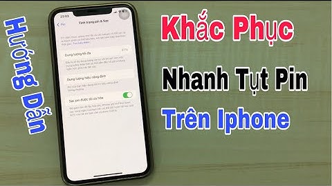 Cách khắc phục tình trạng nhanh tụt pin trên điện thoại iphone cực hay