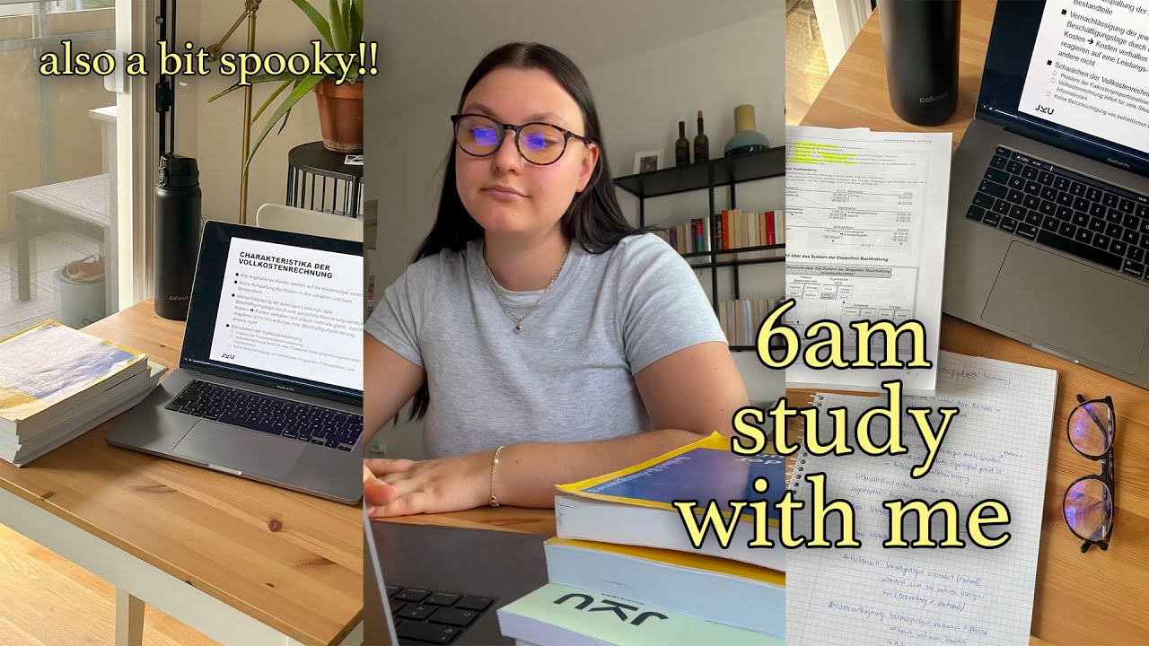 6 am productive study vlog: gym, uni, reading etc. - YouTube