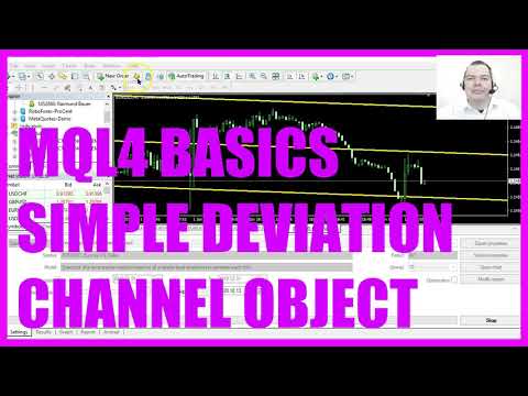 MQL4 TUTORIAL BASICS - 92 SIMPLE DEVIATION CHANNEL OBJECT