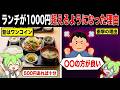 なぜランチが1000円を超えるようになったのか？【ずんだもん&ゆっくり解説】