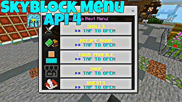Pocketmine - MP || Skyblock Menu Plugin With Nether Star For Api 4 || Free Download