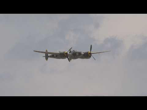 P-38 Lightning. MCAS Miramar.  Saturday Airshow. 2025. 4K 60fps.