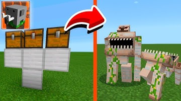 I Spawned EVIL IRON GOLEM CHEST In Craftsman and Building Craft