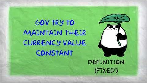 FLOATING AND FIXED EXCHANGE RATE