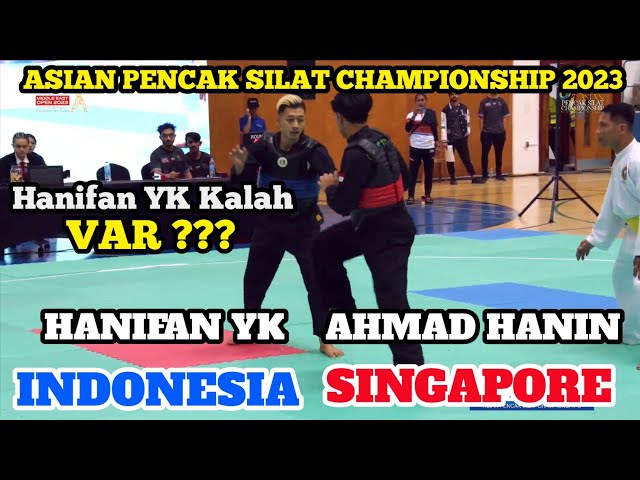 HANIFAN YK (INDONESIA) VS AHMAD HANIN (SINGAPORE) - ASIAN PENCAK SILAT CHAMPIONSHIP 2023 class=
