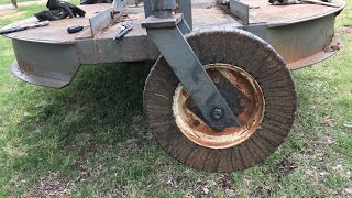 Repairing The Rear Wheel On A Brush Hog