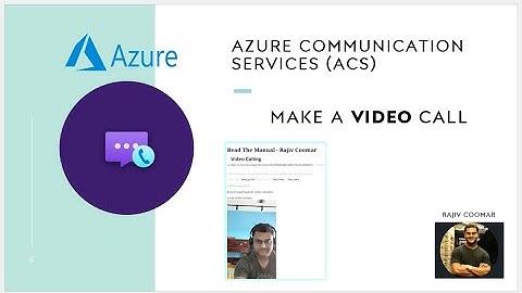 Make a VIDEO call from Web| Azure Communication Services (ACS)