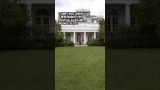 Trump’s Rose Garden Club: a new hangout for political allies and business elites