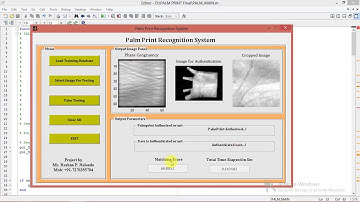 Palmprint Recognition Using Matlab Project Source Code