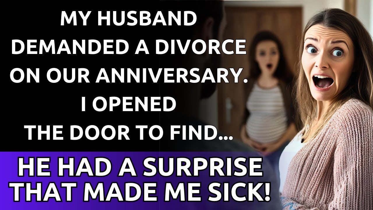 В годовщину нашей свадьбы муж потребовал развода. Открыв дверь, я обнаружила...