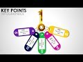 Business Key Concept Infographic template in PowerPoint/Key Points/Agenda slide/Summary slide