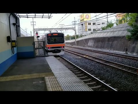 武蔵野線 東浦和駅2番線 列車発車 ジョイント音