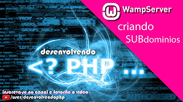 #34 - WampServer 2.5 - Como criar subdominios no VirtualHost, httpd conf do Servidor Apache