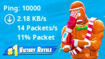 fortnite with 10000 PING