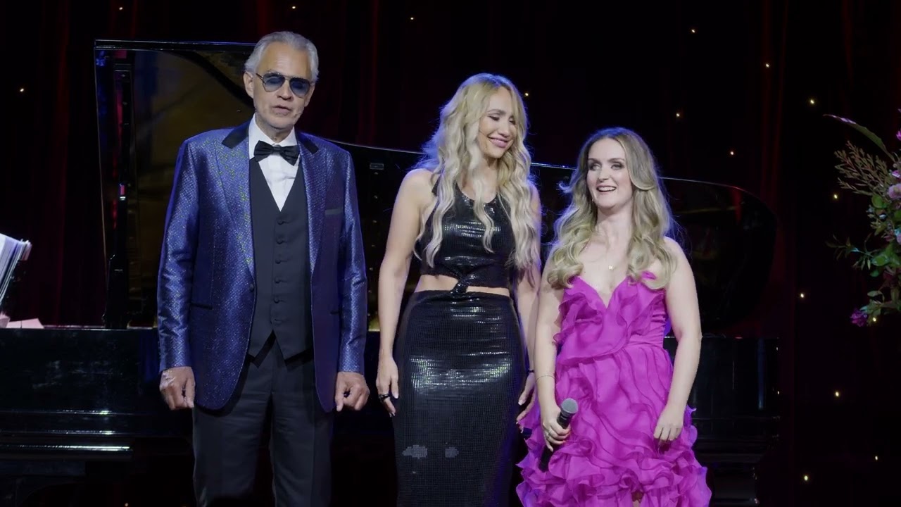 Eu cantei com o Andrea Bocelli!!!! Obrigada meu Deus!