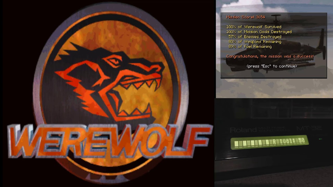 Werewolf vs. Comanche 2.0 (NovaLogic, 1995) - Werewolf Mission Complete, Roland MT 32 Version