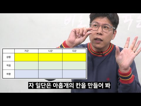체대입시 시즌을 위해 &amp;#39;9칸 퍼즐&amp;#39;을 꼭 만들었으면 좋겠어