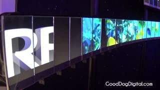 CES 2015 - Sharp Aquos Crystal Wall of Smartphones!
