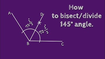 How to bisect or divide 145° angle. @SHSIRCLASSES.