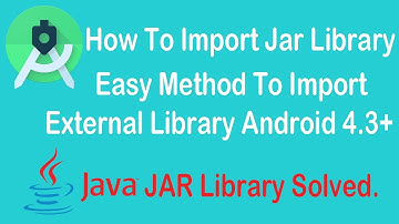 How to import JAR library in Android Studio Easily | import External Library | Android Tutorials
