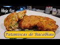 Tachada de receitas à lá minute!! Pataniscas de bacalhau com pimentos.