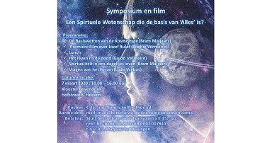 Uitnodiging Uniek Symposium Jozef Rulof 7 maart 2020