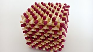 Как сделать кубик из спичек без клея? / how to make cube of matches without glue? Как сделать кубик из спичек без клея? / how to make cube of matches without glue?