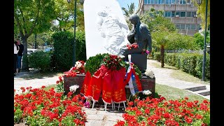 9 мая 2020, у памятника Советскому солдату, в Афинах