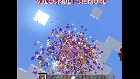 Minecraft fireworks