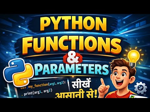 Python Functions & Parameters Full Tutorial in Hindi | Complete Guide for Beginners