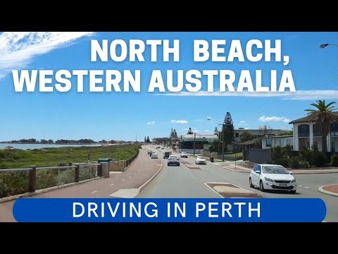Driving from BALCATTA to NORTH BEACH (Perth,  Western Australia)