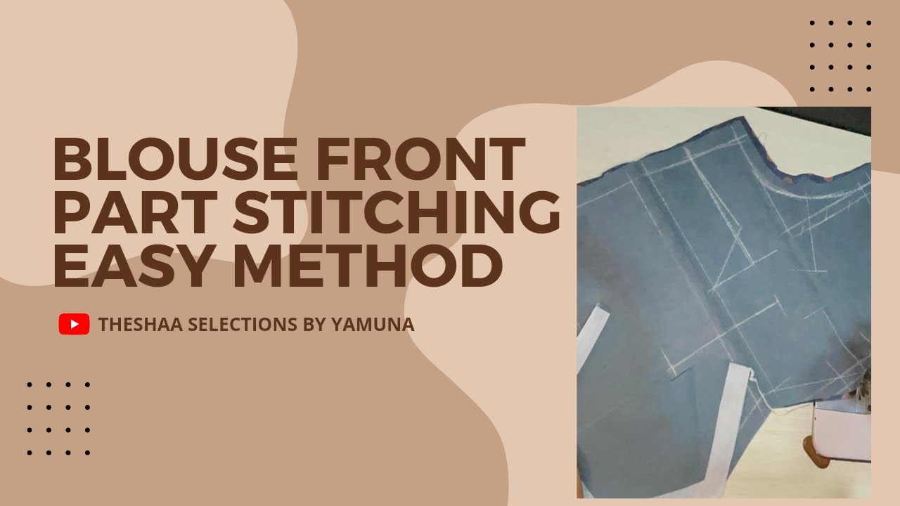 Blouse front part stitching with lining #sewingtutorial #sewing # ...