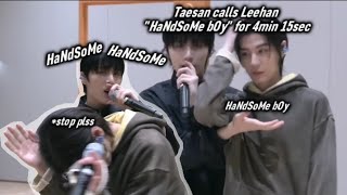 Taesan calls Leehan 