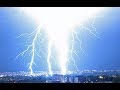 Extremely Strong night Lightning Storm over Prague