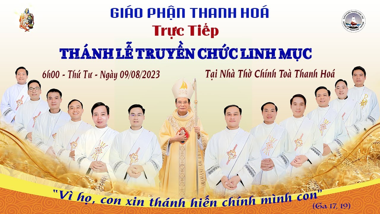 Trực Tiếp Thánh Lễ Truyền Chức Linh Mục Tại Giáo Phận Thanh Hoá | 6h Ngày 09/08/2023