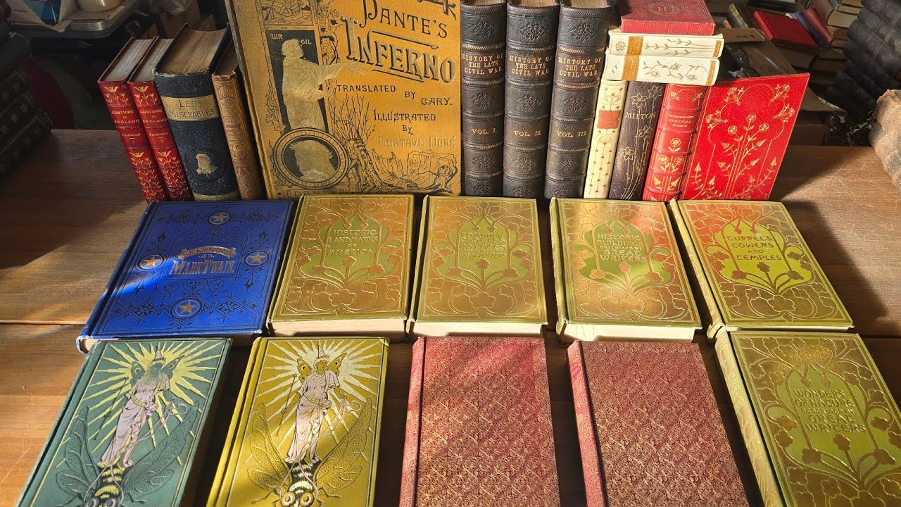Распаковка лучших редких книг: в кожаном переплете, «Божественная комедия» Данте и произведения М...