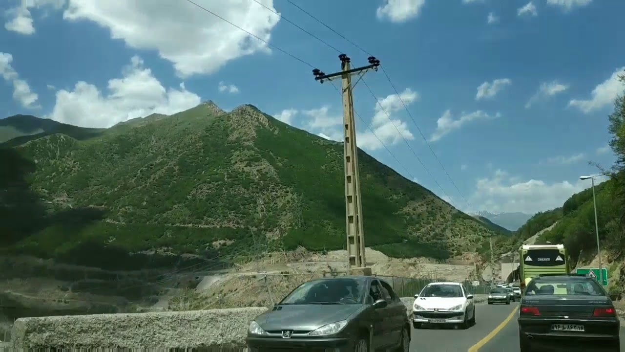 الطريق الى الشمال... جمال الطبيعة في الطريق من طهران الى  شمال ايران