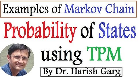 Lecture #2: Solved Problems of the Markov Chain using TRANSITION PROBABILITY MATRIX Part 1 of 3
