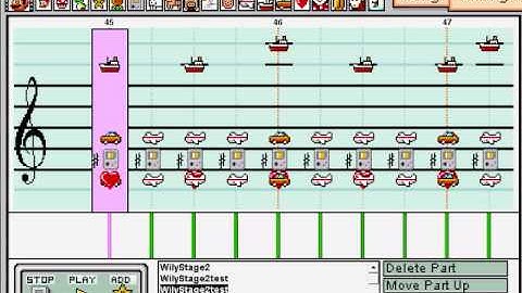 Dr. Wily Stage 3/4 (Megaman 3) in Mario Paint Composer